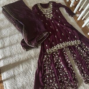 BRAND NEW purple Indian 3 piece outfit “suit”